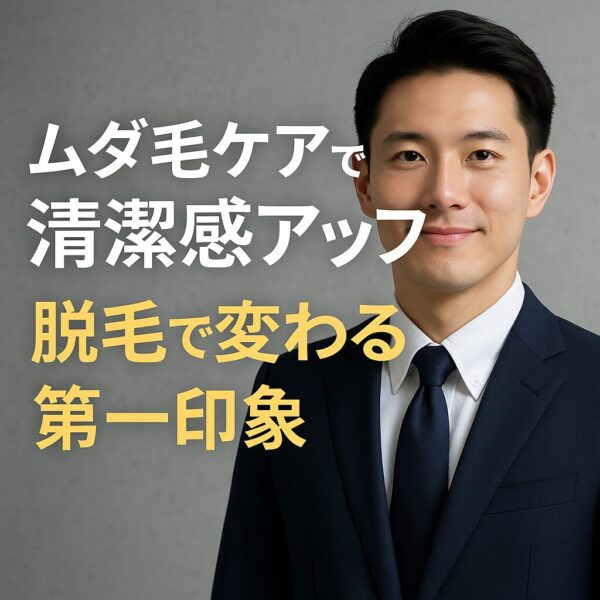 ムダ毛ケアで清潔感アップ｜脱毛で変わる第一印象