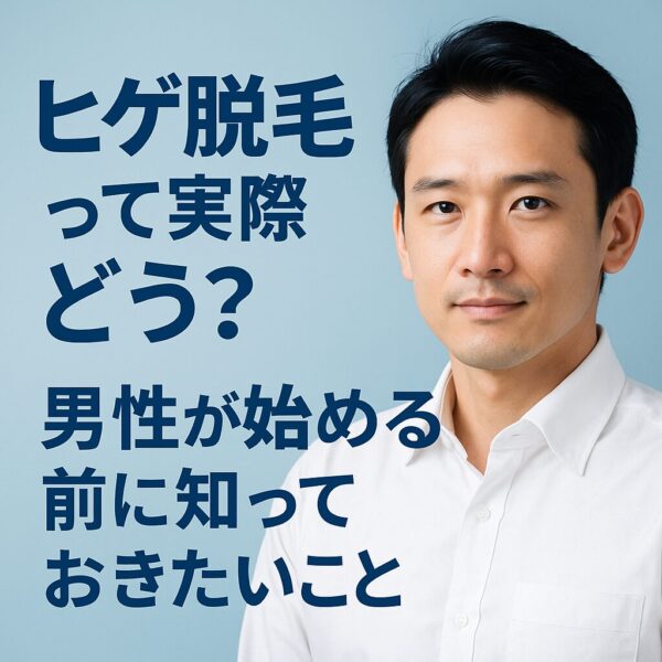 ヒゲ脱毛って実際どう？男性が始める前に知っておきたいこと